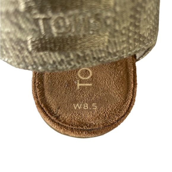 Toms Majorca Cutout Block Heel Sandal - Beige / Snakeskin 8.5 - Picture 7 of 7